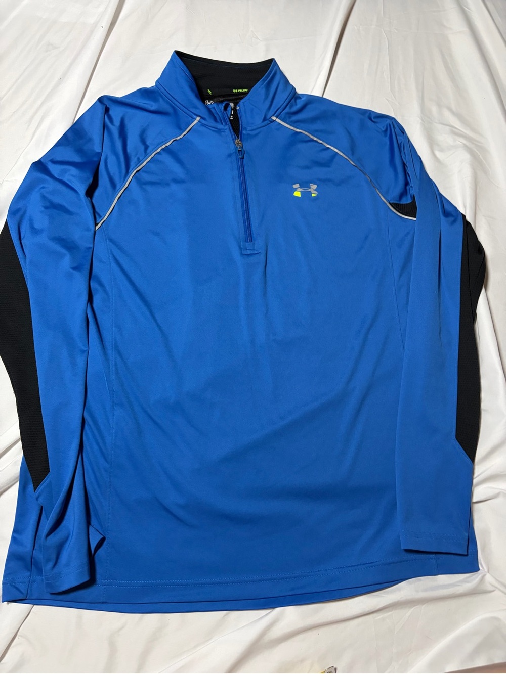 Under Armour Quarter Zip Pullover Mens XL  Blue All-season Gear Loose Fit Run